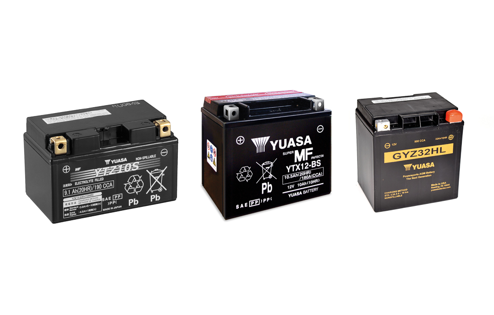 Batterien der Baureihen YTZ, YTX und GYZ von GS YUASA